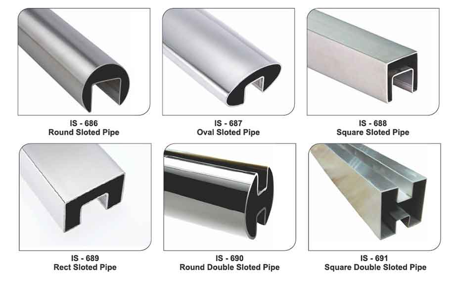 Stainless Steel Slotted Pipes Tubes