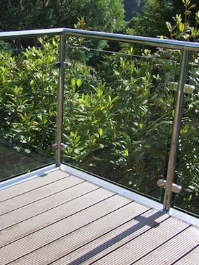 Balcony Stainless Steel Glass Railing
