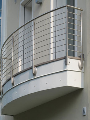 Silver Balcony Railing