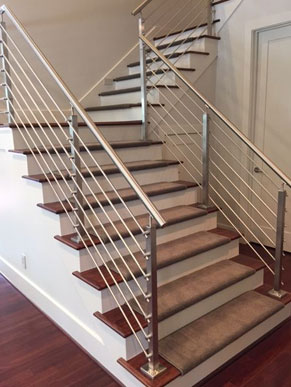 Silver Staircase Railing